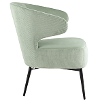 Современное мягкое кресло на металлических ножках Rakush Pistachio варинант исполнения - 5 | Loft Concept в Твери