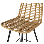 Стул барный с ротанговым плетением Half Bar Chair with Wicker без подлокотников варинант исполнения - 6 | Loft Concept в Твери