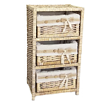 Стеллаж для детской с плетенным выдвижными корзинами Bow варинант исполнения - 1 | Loft Concept в Твери