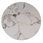 Стол журнальный круглый керамогранит белый Keramos варинант исполнения - 2 | Loft Concept в Твери