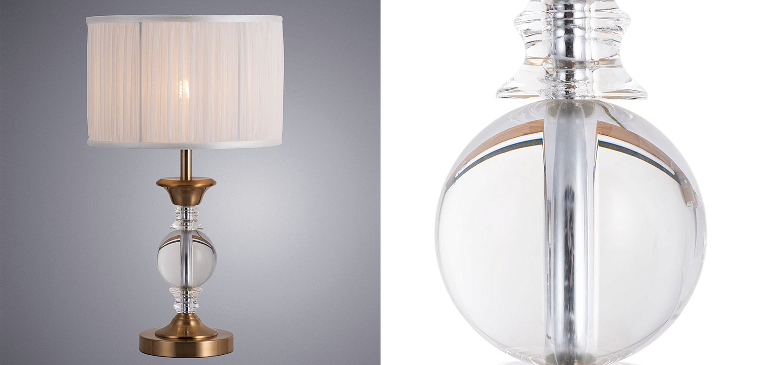 Настольная лампа Fluid glass lamp Настольная лампа Fluid glass lamp - Loft-Concept в Твери