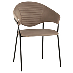 Коричневый стул с обивкой из искусственной замши Alexis варинант исполнения - 1 | Loft Concept в Твери