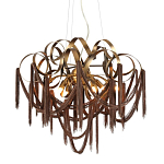 Люстра подвесная с переплетенными металлическими лентами и цепочками Atlantis Chain варинант исполнения - 1 | Loft Concept в Твери