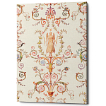 Постер на холсте с изображением ангела и растительных орнаментов Raffael Angel Poster варинант исполнения - 1 | Loft Concept в Твери