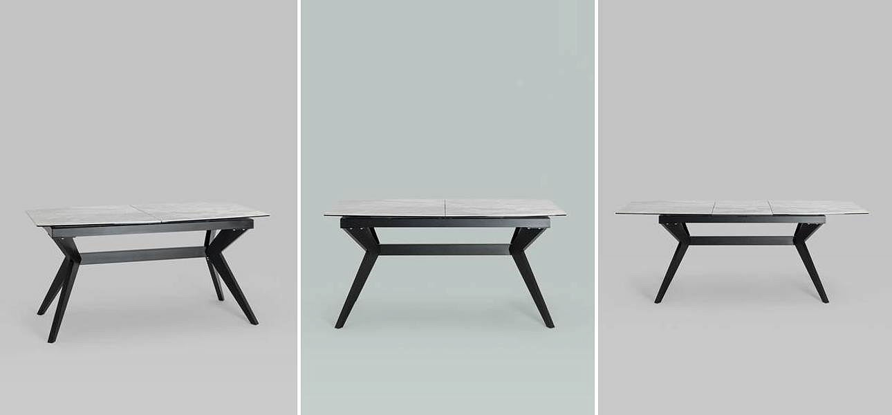 Обеденный стол Akseldor Ceramics столешница серый мрамор Обеденный стол Akseldor Ceramics столешница серый мрамор - Loft-Concept в Твери