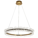 Кольцевая люстра с хрустальным декором Rowan Crystal Ring Horizontal Chandelier варинант исполнения - 2 | Loft Concept в Твери
