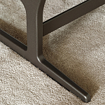 Дизайнерское кресло без подлокотников кожаное на металлическом каркасе PAULA Armchair варинант исполнения - 3 | Loft Concept в Твери