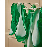 Люстра из стеклянных зеленых лепестков Petalled Illuminator варинант исполнения - 8 | Loft Concept в Твери