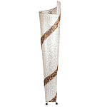 Торшер из перламутра на металлическом каркасе Indonesian Spiral 2 варинант исполнения - 3 | Loft Concept в Твери