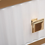 Консоль с ящиком белая с золотом Textured White Console with Gold варинант исполнения - 4 | Loft Concept в Твери