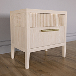 Прикроватная Тумбочка Primo с двумя ящиками Светлый дуб варинант исполнения - 2 | Loft Concept в Твери