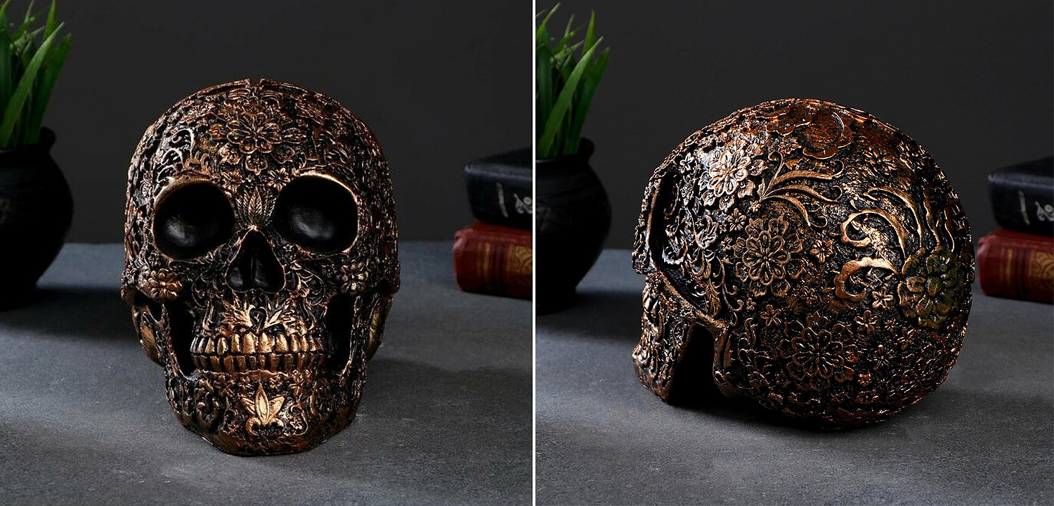 Статуэтка Patterned Skull Статуэтка Patterned Skull - Loft-Concept в Твери