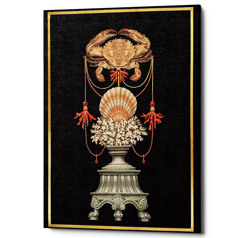 Постер Sea Vase Poster 5 Черный Бежевый Постер Sea Vase Poster 5 Черный Бежевый в Твери | Loft Concept
