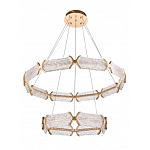 Люстра с 2-мя кольцами с текстурным природным рисунком IceFlame варинант исполнения - 1 | Loft Concept в Твери