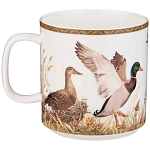 Кружка из фарфора с изображением уток и собаки 400 мл Hunting Porcelain Collection варинант исполнения - 1 | Loft Concept в Твери