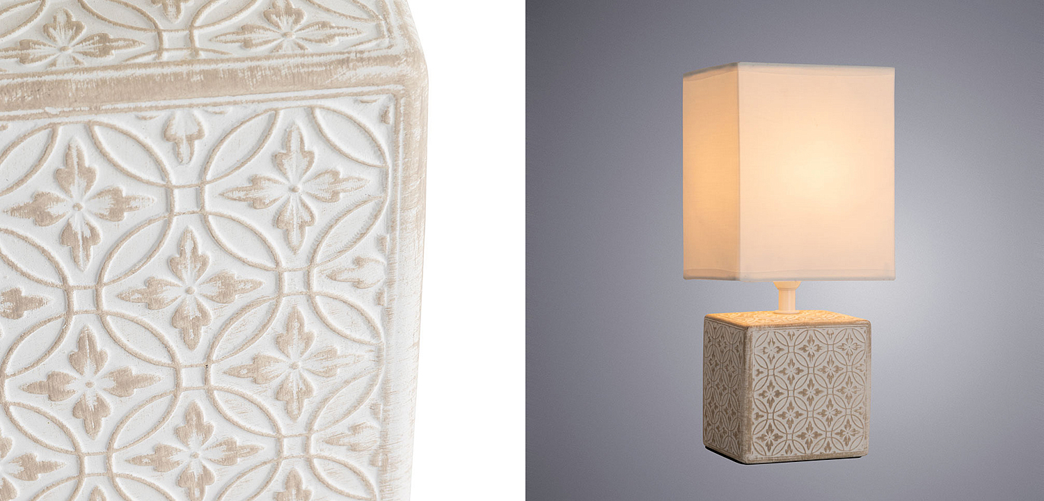 Настольная лампа Дизайнерская Lazio Ivory Table Lamp Настольная лампа Дизайнерская Lazio Ivory Table Lamp - Loft-Concept в Твери