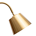 Торшер с мраморным столиком и золотым плафоном Ezio Floor Lamp варинант исполнения - 1 | Loft Concept в Твери