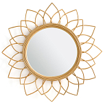 Зеркало из ротанга в форме цветка WICKER MIRROR 90 варинант исполнения - 1 | Loft Concept в Твери