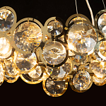 Люстра подвесная из золотых колец 57 см Golden Circles варинант исполнения - 5 | Loft Concept в Твери