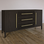 Буфет Primo с тремя ящиками и двумя фасадами Темный орех варинант исполнения - 2 | Loft Concept в Твери