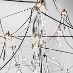 Люстра с каркасом из тонких металлических нитей и хрустальными подвесками Crystal Metal Threads Chandelier 100 варинант исполнения - 3 | Loft Concept в Твери