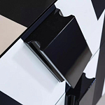 Дизайнерский комод в чёрно-белую полоску Ziqqurat варинант исполнения - 1 | Loft Concept в Твери