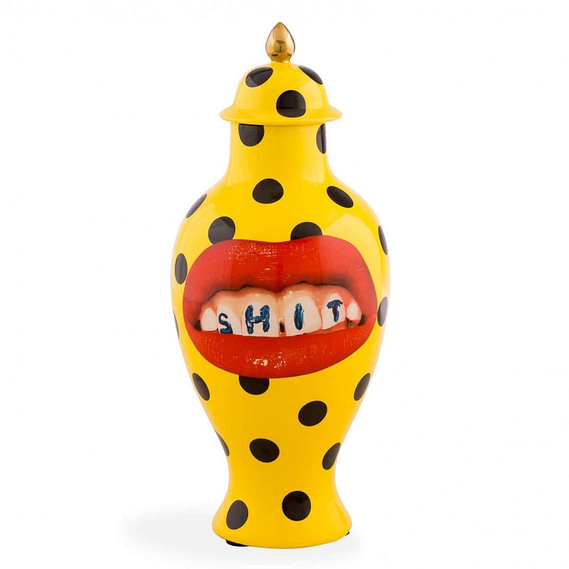 Ваза Seletti Vase Shit Toiletpaper Желтый Ваза Seletti Vase Shit Toiletpaper Желтый в Твери | Loft Concept