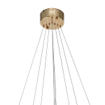 Люстра подвесная светодиодная в виде 3-х колец Lighting Rings Gold варинант исполнения - 2 | Loft Concept в Твери