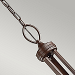 Люстра с белыми тканевыми абажурами в прозрачных стеклянных цилиндрах Kichler варинант исполнения - 15 | Loft Concept в Твери