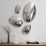 Абстрактная скульптура на стену в виде капли воды Water Outline варинант исполнения - 7 | Loft Concept в Твери