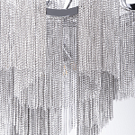 Люстра потолочная с металлическими цепочками Диаметр 99 см Atlantis Chain варинант исполнения - 4 | Loft Concept в Твери