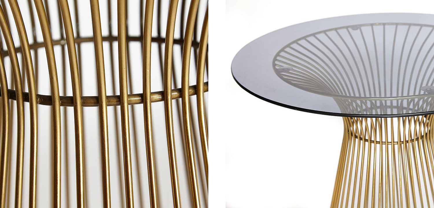 Обеденный стол Platner table gold Обеденный стол Platner table gold - Loft-Concept в Твери