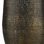 Торшер с фактурным массивным корпусом и тканевым цилиндрическим абажуром Textured Monolith варинант исполнения - 4 | Loft Concept в Твери