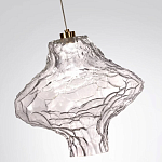 Подвесной светильник с плафоном из фактурного прозрачного стекла Light Ensemble варинант исполнения - 9 | Loft Concept в Твери