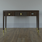 Дизайнерский Письменный стол Elsa Dreams Walnut с тремя ящиками варинант исполнения - 1 | Loft Concept в Твери