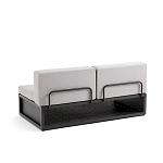 Садовый диван на каркасе из алюминия Petro варинант исполнения - 2 | Loft Concept в Твери