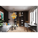 Люстра с каскадом из разноцветных круглых подвесов Key Lustar варинант исполнения - 1 | Loft Concept в Твери