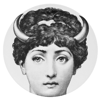 Декоративная тарелка Fornasetti 30.CR.BW.R01-253