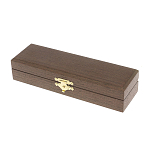 Ручка шариковая металлическая с гравировкой и красным фианитом в деревянной коробке Metal Pens варинант исполнения - 5 | Loft Concept в Твери