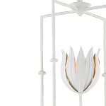 Подвесной светильник белый c абажуром в виде цветка тюльпана White Tulips варинант исполнения - 1 | Loft Concept в Твери