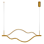 Подвесной светильник волнообразный изогнутый цвета латунь 3000К Spiral Lighting варинант исполнения - 3 | Loft Concept в Твери