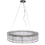 Подвесная люстра в форме круга Light Source Antique Nickel варинант исполнения - 1 | Loft Concept в Твери