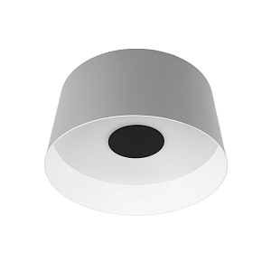 Потолочный светильник с цилиндрическим серым металлическим абажуром 25 Urban Dome