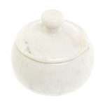 Сахарница из натурального камня Мрамор Белый Stone Sugar Bowls варинант исполнения - 2 | Loft Concept в Твери