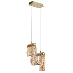 Подвесной светильник волнистой формы из фактурного стекла Wave варинант исполнения - 1 | Loft Concept в Твери