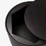 Черный приставной стол с местом для хранения Smart Textured Table варинант исполнения - 2 | Loft Concept в Твери