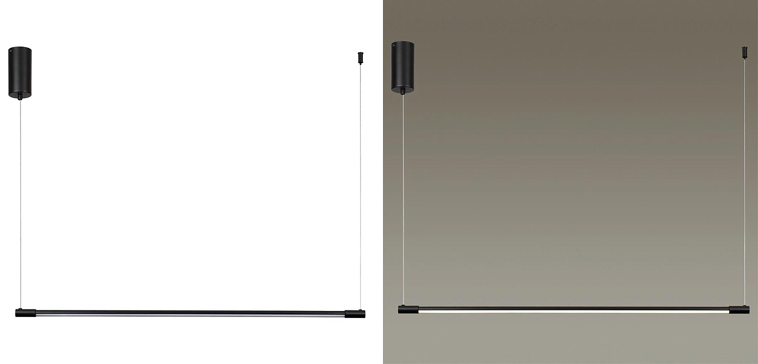 Подвесной светильник Trumpet Tube Black Linear Подвесной светильник Trumpet Tube Black Linear - Loft-Concept в Твери
