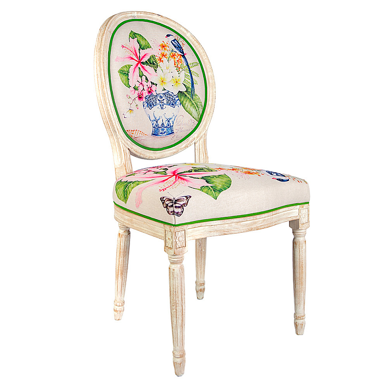 Стул Pink Hibiscus Stool Бежевый Мульти Стул Pink Hibiscus Stool Бежевый Мульти в Твери | Loft Concept