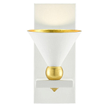Бра с бело-золотыми плафоном в форме конуса Light Source варинант исполнения - 2 | Loft Concept в Твери