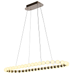 Люстра подвесная светодиодная с круглыми плафонами белого цвета PEARLS Suspension 100  варинант исполнения - 4 | Loft Concept в Твери